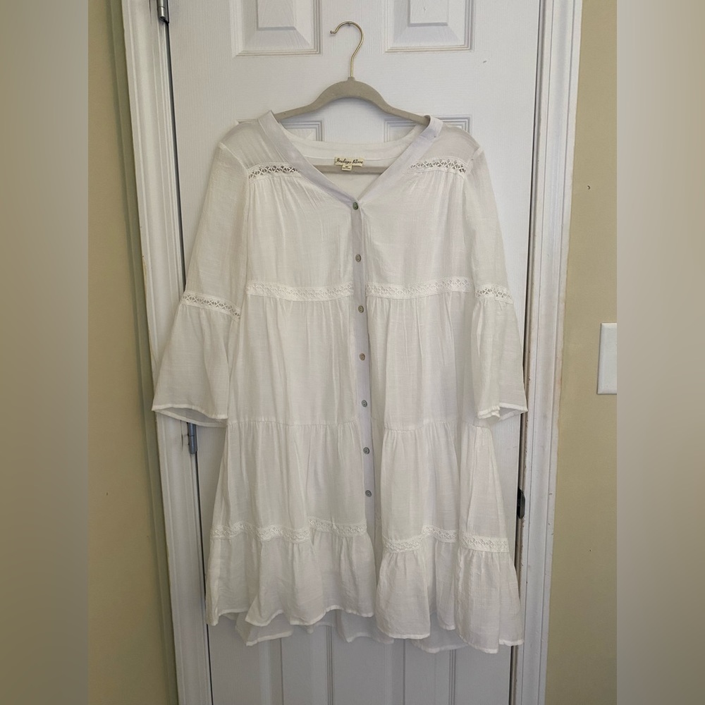 White Lacey tunic dress